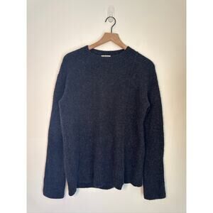 Acne Studios Alpaca Wool Blend Crewneck Pullover Sweater in Gray - S